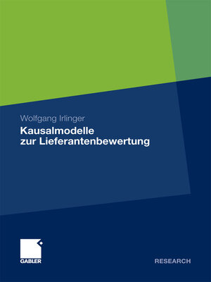 cover image of Kausalmodelle zur Lieferantenbewertung